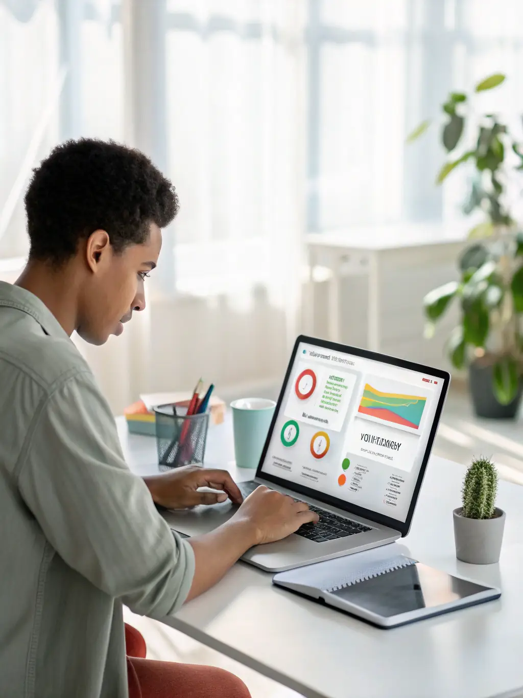 ImmoView24's system automatically comparing offers from various banks and financial institutions based on the customer's provided data.